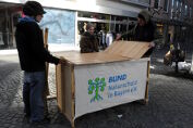 klipklap Infostand aufbauen